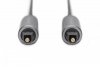 Digitus Kabel audio optyczny Toslink 2.2mm/Toslink 2.2mm M/M aluminium, 2m